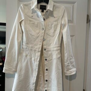 Guess white denim dress